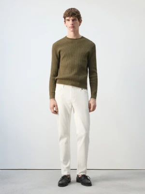 Jeansy Patrick slim fit Ultra Soft Touch złamana biel - Mężczyzna - - MANGO MAN