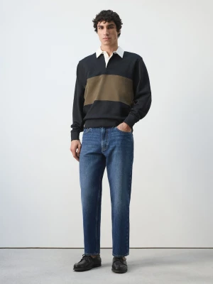 Jeansy Sammy o skróconym kroju carrot fit ciemnoniebieski - Mężczyzna - - MANGO MAN