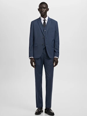 MANGO MAN - Kamizelka garniturowa Paris super slim fit atramentowy  - - Mężczyzna