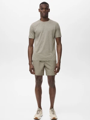 MANGO MAN - Koszulka slim fit COOLMAX® średni zielony - - Mężczyzna