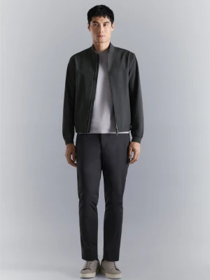 Kurtka bomber water-repellent ciemnoszary - Mężczyzna - - MANGO MAN