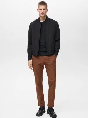 MANGO MAN - Kurtka bomber waterproof z technologią COOLMAX® czarny - - Mężczyzna