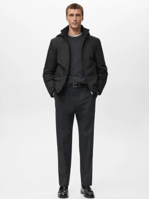 Kurtka pikowana wodoodporna czarny - Mężczyzna - - MANGO MAN