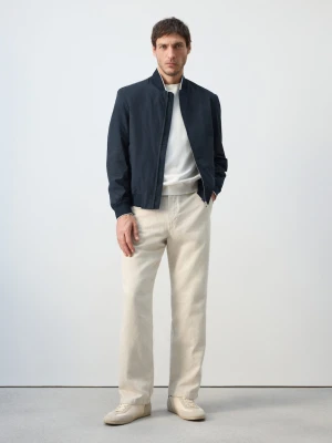 Lekka kurtka bomber water-repellent granatowy - Mężczyzna - - MANGO MAN