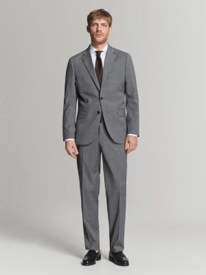 Marynarka garniturowa London regular fit szary - Mężczyzna - - MANGO MAN