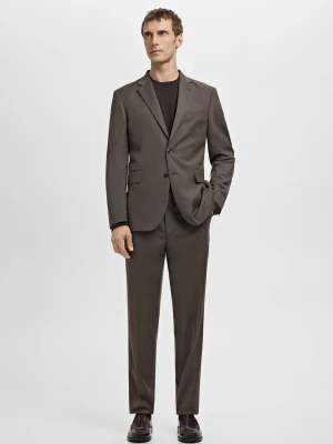 Marynarka garniturowa Milan slim fit brązowy - Mężczyzna - - MANGO MAN