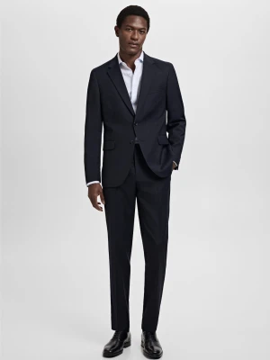 MANGO MAN - Marynarka garniturowa Milan slim fit granatowy - - Mężczyzna