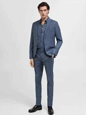 MANGO MAN - Marynarka garniturowa París super slim fit błękitny - - Mężczyzna