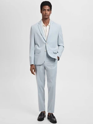 MANGO MAN - Marynarka garniturowa París super slim fit błękitny - - Mężczyzna