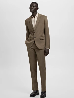 Marynarka garniturowa París super slim fit brązowy - Mężczyzna - - MANGO MAN