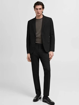 MANGO MAN - Marynarka garniturowa París super slim fit czarny - - Mężczyzna