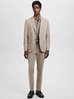 MANGO MAN - Marynarka garniturowa París super slim fit piaskowy - - Mężczyzna