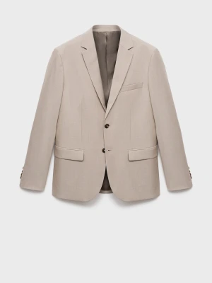 MANGO MAN - Marynarka garniturowa París super slim fit piaskowy - - Mężczyzna