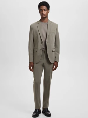 MANGO MAN - Marynarka garniturowa París super slim fit zielony - - Mężczyzna