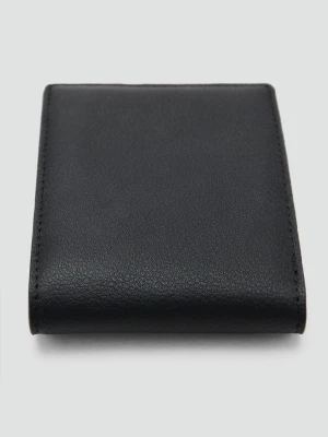 MANGO MAN - Portfel z imitacji tłoczonej skóry czarny - Rozmiar uniwersalny - Mężczyzna