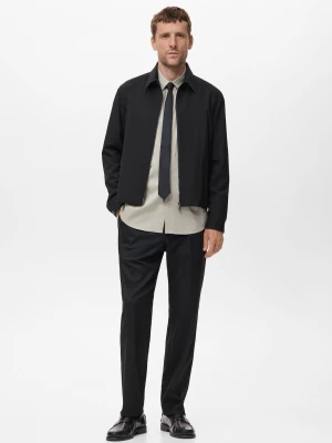 Prosta kurtka z kieszeniami czarny - Mężczyzna - - MANGO MAN