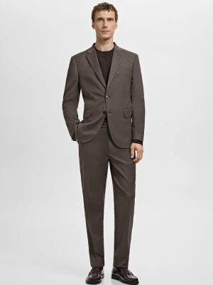 Spodnie garniturowe Milan slim fit brązowy - Mężczyzna - - MANGO MAN