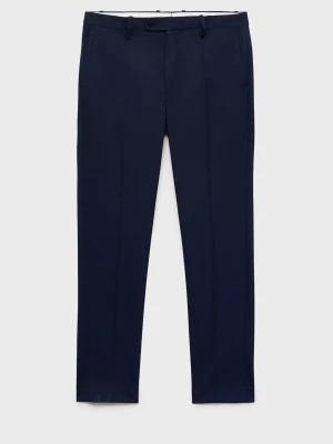 MANGO MAN - Spodnie garniturowe Milan slim fit ciemnogranatowy - - Mężczyzna