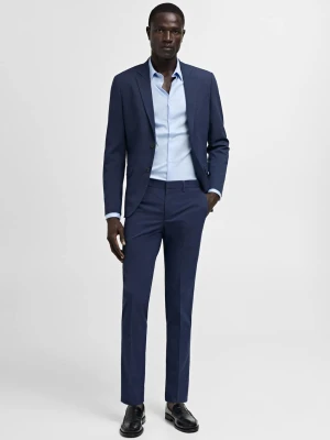 MANGO MAN - Spodnie garniturowe París super slim fit atramentowy  - - Mężczyzna