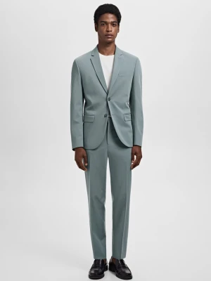 MANGO MAN - Spodnie garniturowe París super slim fit bladozielony - - Mężczyzna
