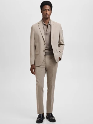 MANGO MAN - Spodnie garniturowe París super slim fit piaskowy - - Mężczyzna