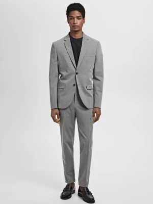 MANGO MAN - Spodnie garniturowe París super slim fit szary - - Mężczyzna