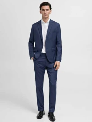 MANGO MAN - Spodnie garniturowe París super slim fit atramentowy  - - Mężczyzna