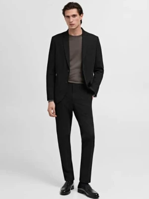 MANGO MAN - Spodnie garniturowe París super slim fit czarny - - Mężczyzna