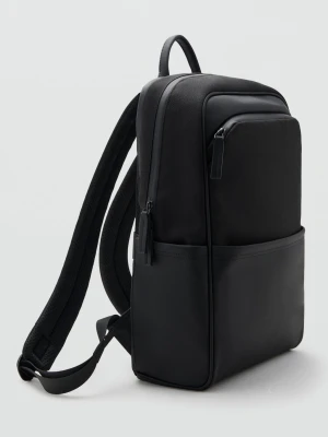 Wielofunkcyjny plecak z kieszeniami czarny - Mężczyzna - Rozmiar uniwersalny - MANGO MAN