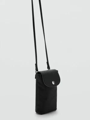 Nylonowe etui na telefon czarny - Kobieta - Rozmiar uniwersalny - MANGO