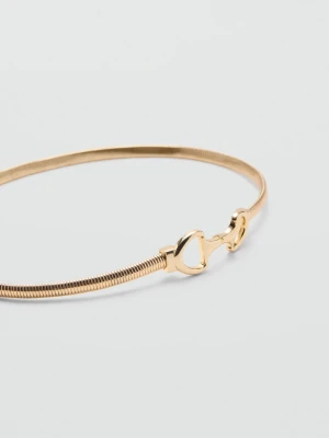 MANGO - Pasek z ogniw złoty - - Kobieta