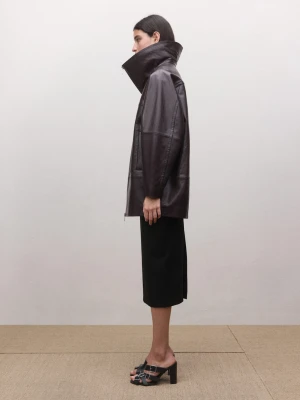 Skórzane klapki z paskami ze sprzączkami czarny - Kobieta - - MANGO