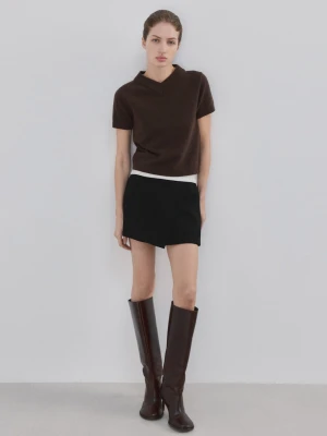 Spódnico-spodenki czarny - Kobieta - - MANGO