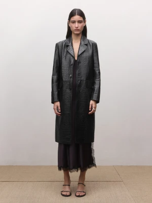 Sukienka z koronki z wycięciem burgund - Kobieta - - MANGO