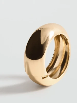 Sztywna gruba bransoletka złoty - Kobieta - Rozmiar uniwersalny - MANGO