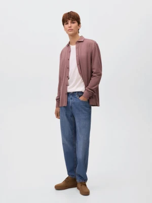 MANGO TEEN - Bawełniana koszulka polo różowy - - Chłopak