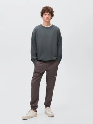 MANGO TEEN - Bluza bawełniana antracytowy - - Chłopak