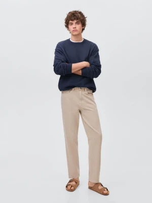 MANGO TEEN - Bluza bawełniana granatowy - - Chłopak