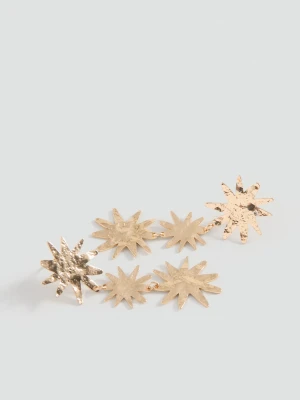 MANGO TEEN - Długie kolczyki słońca złoty - Rozmiar uniwersalny - Dziewczyna