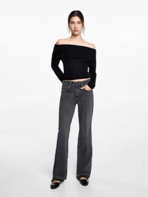 MANGO TEEN - DZINSY black denim - - Dziewczyna