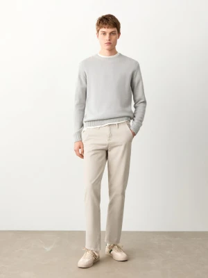 MANGO TEEN - Dżinsy regular fit beżowy - - Chłopak