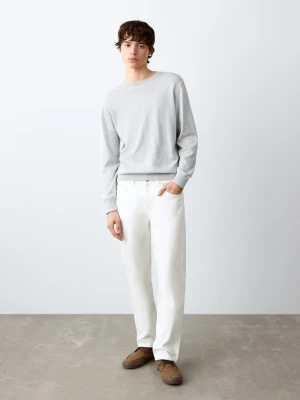 MANGO TEEN - Dżinsy regular fit biały - - Chłopak