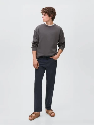 MANGO TEEN - Dżinsy regular fit granatowy - - Chłopak