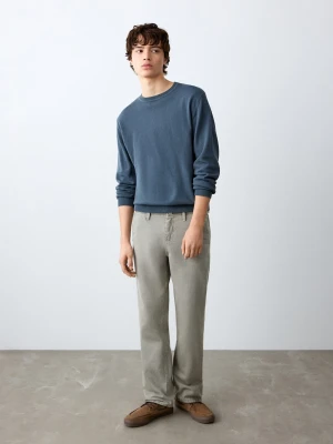 MANGO TEEN - Dżinsy regular fit khaki - - Chłopak