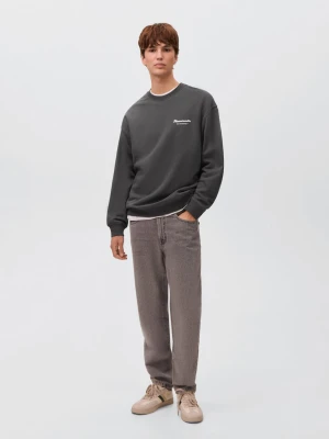 MANGO TEEN - Dżinsy regular fit szary denim - - Chłopak