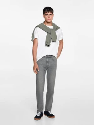 MANGO TEEN - Dżinsy regular fit szary denim - - Chłopak