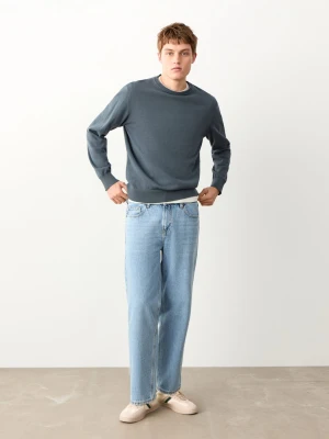 Dżinsy relaxed fit średni niebieski - Chłopak - - MANGO TEEN