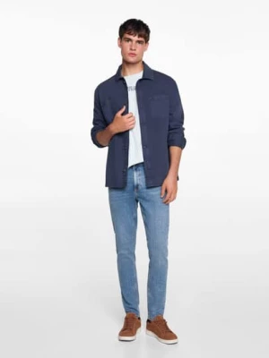 MANGO TEEN - Dżinsy slim fit  średni niebieski - - Chłopak