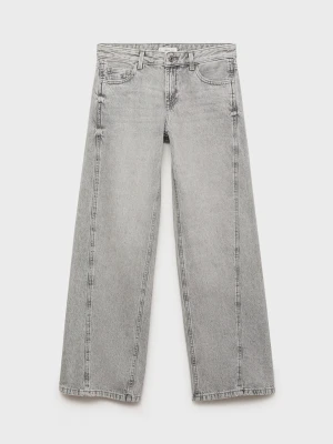 MANGO TEEN - DZINSY szary denim - - Dziewczyna