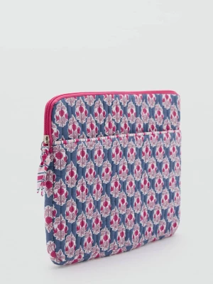 MANGO TEEN - Etui na laptopa z nadrukiem niebieski - Rozmiar uniwersalny - Dziewczyna